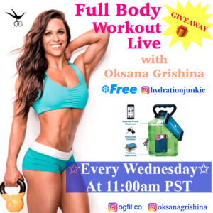 Full Body Workout Live with Oksana Grishina!